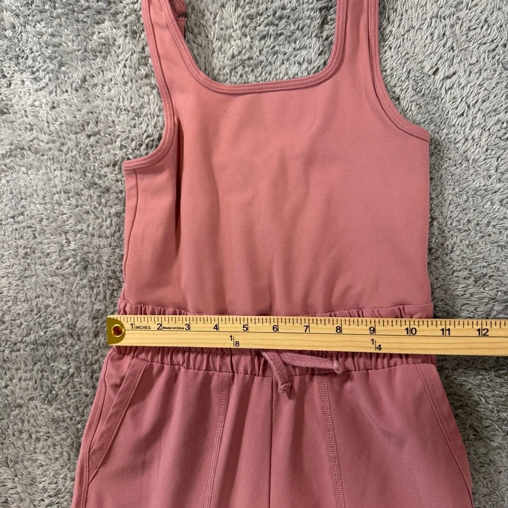 Abercrombie Kids Girls YPB Active Jumpsuit Size 5/6 Pink Breathable Jogger